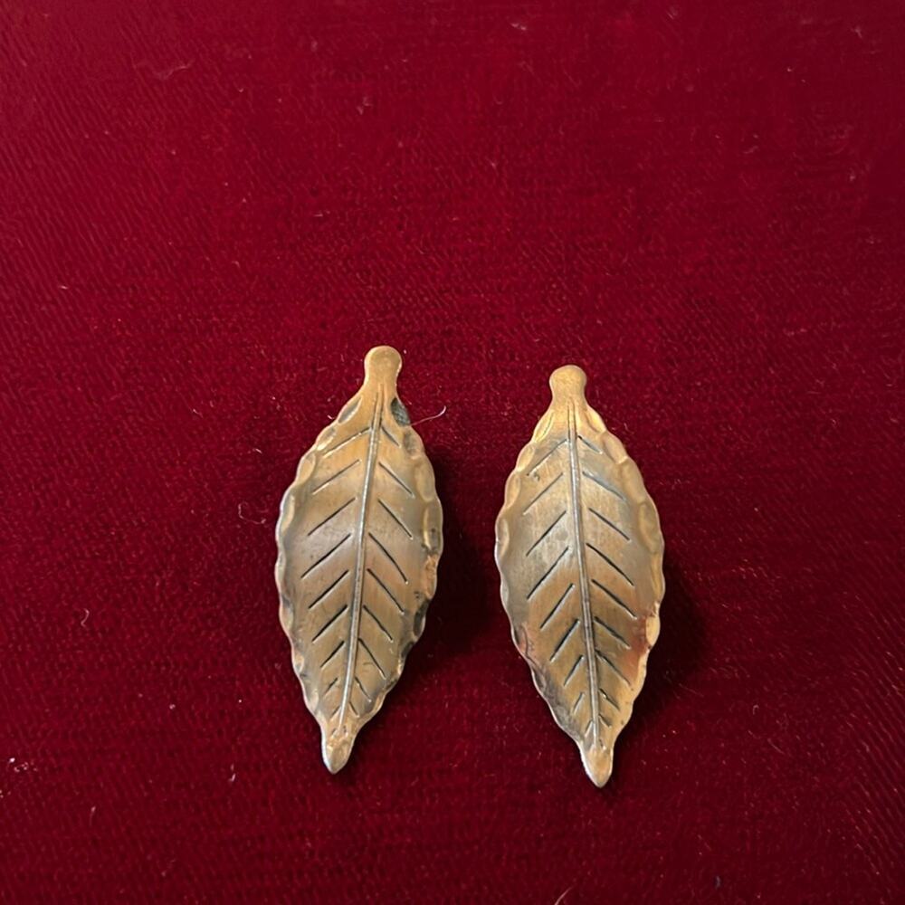 Vintage Bergere Signed Clip Earrings